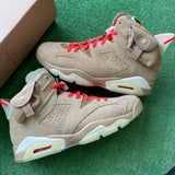 Jordan Travis Scott British Khaki 6s Size 10.5