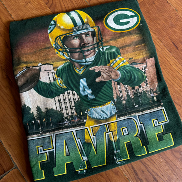 Vintage Green Bay Packers Brett Favre Tee Size L