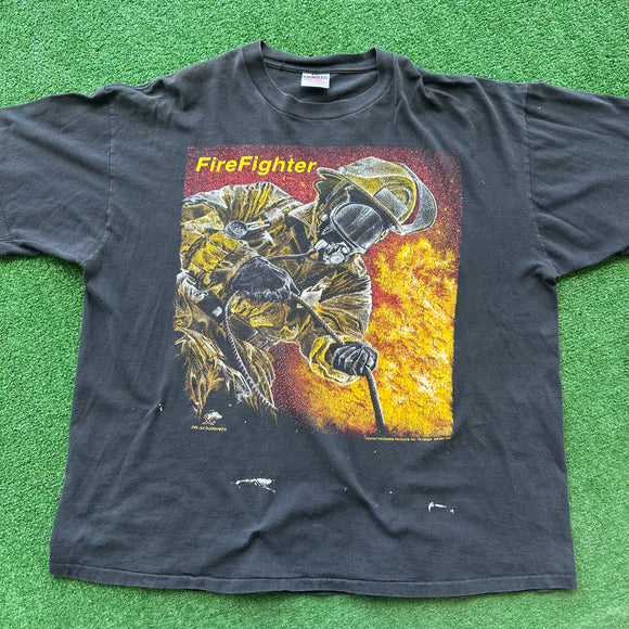 Vintage Fire Fighter Tee Size XXL