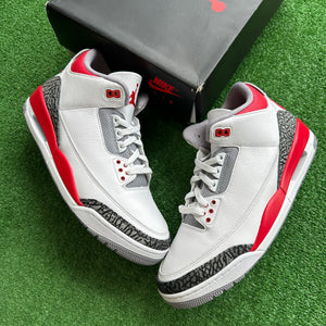 Jordan Fire Red 3s Size 12