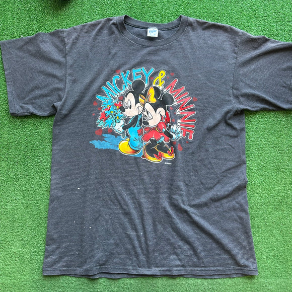 Vintage Disney Mickey And Minnie Mouse Tee Size XL