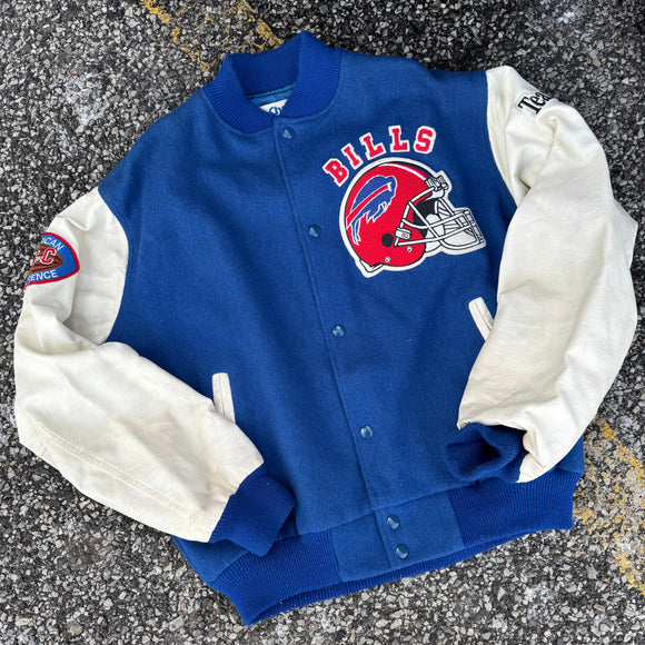 Vintage Buffalo Bills Chalk Line Varsity Jacket Size L