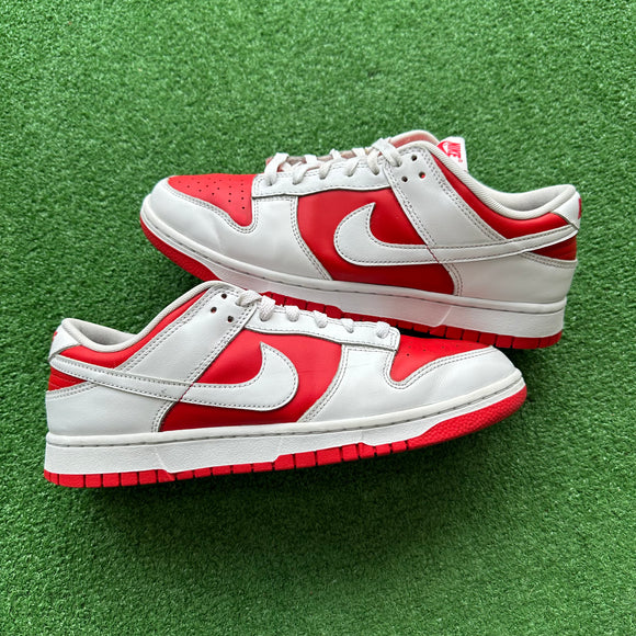 Nike Championship Red Low Dunk Size 11