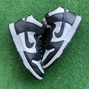 Nike Black White High Dunk Size 8