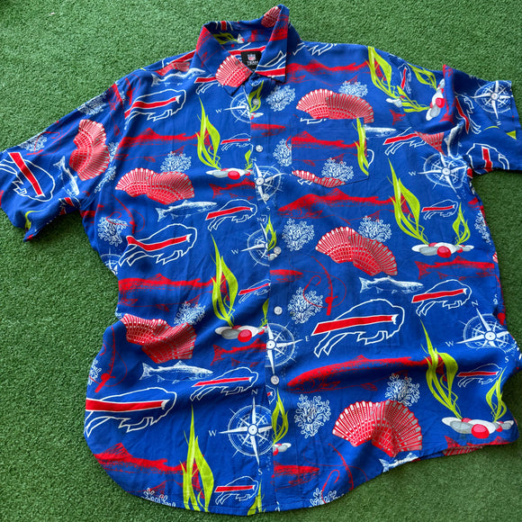 Vintage Buffalo Bills Hawaiian Shirt Size XL