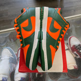 Nike Miami Hurricanes Low Dunks Size 8.5