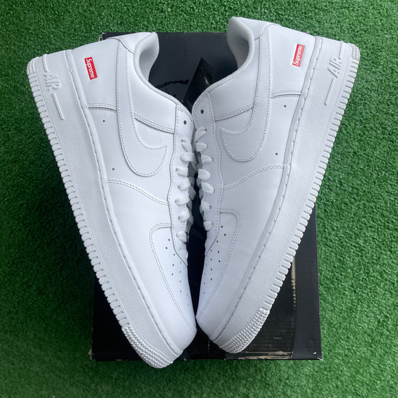 Nike Supreme White Low Air Force 1s Size 12