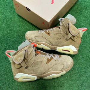 Jordan Travis Scott British Khaki 6s Size 9