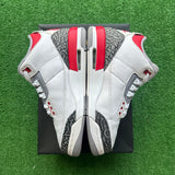 Jordan Fire Red 3s Size 7Y