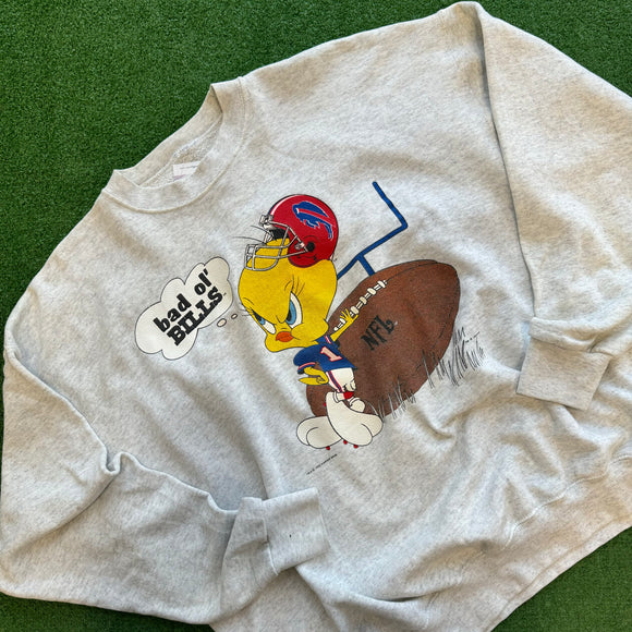 Vintage Buffalo Bills Tweety Bird Crewneck Size XL