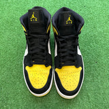 Jordan Yellow Toe Mid 1s Size 12