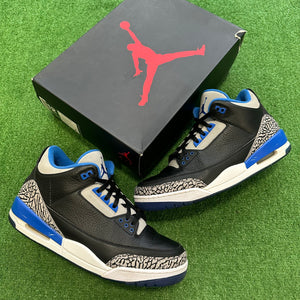 Jordan Sport Blue 3s Size 12