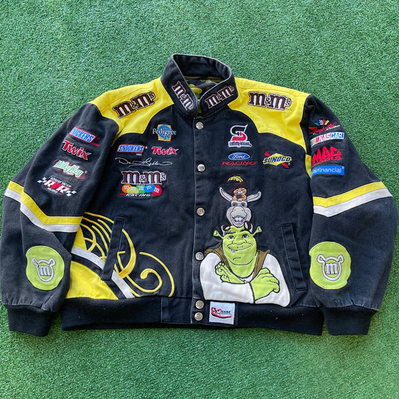 Vintage NASCAR Reversible Jacket Size Youth L