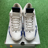 Jordan White Hyper Royal 14s Size 9