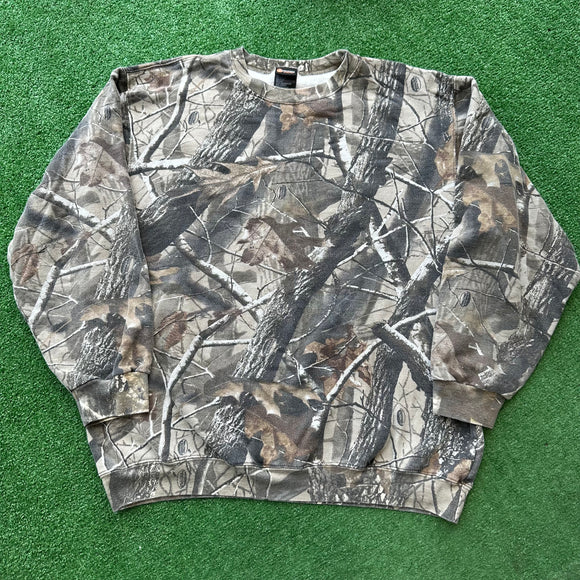 Vintage Camo Crewneck Size L