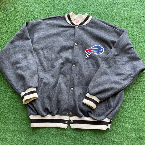 Vintage Buffalo Bills Sweater Jacket Size XL